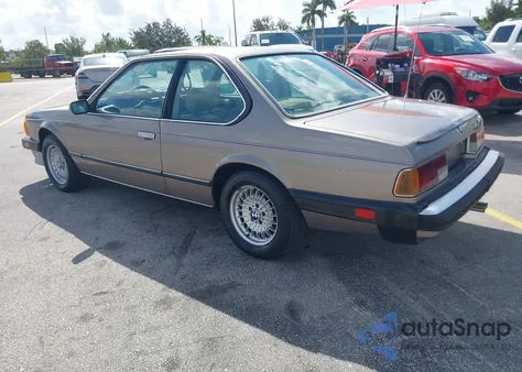 1987 BMW 635 Csi Automatic L6 из США, поврежденный, VIN WBAEC8401H3265720